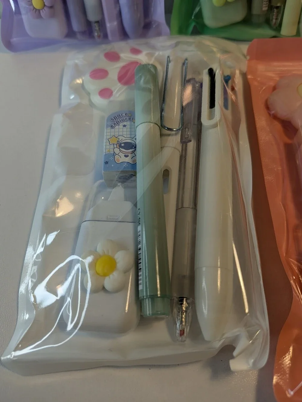 Aesthetic Back to School Stationery Set - Cute Monochromatic Supplies Pack